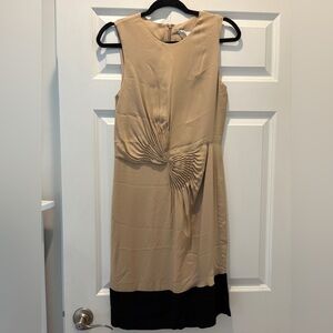 Diane Von Furstenberg Beige Midi Dress